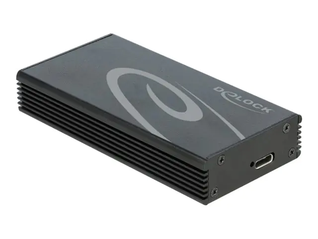 Delock - Speichergehäuse - M.2 NVMe Card / PCIe (NVMe) - USB 3.2 (Gen 2x2) - Schwarz