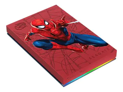 Seagate FireCuda STKL2000417 - Spider-Man Special Edition - Festplatte - 2 TB - extern (tragbar) - USB 3.2 Gen 1 - mit 2 Jahre Seagate Rescue Datenwiederherstellung - für Sony PlayStation 4, Sony PlayStation 4 Pro, Sony PlayStation 4 Slim, Sony PlayS