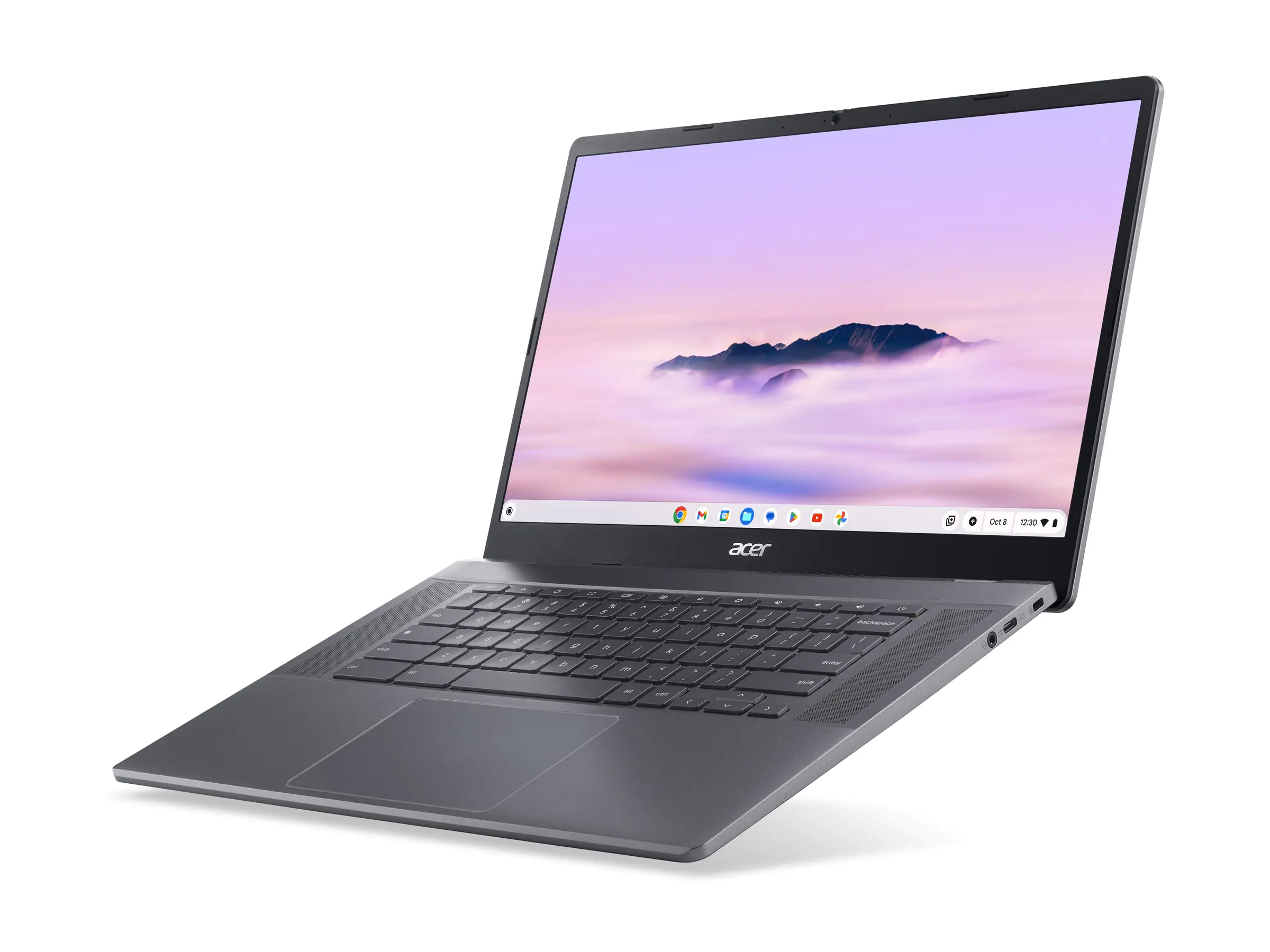 Acer Chromebook Plus 515 CB515-2HT - Intel Core i5 1235U / 1.3 GHz - Chrome OS - Intel Iris Xe Grafikkarte - 16 GB RAM - 256 GB SSD - 39.6 cm (15.6") IPS Touchscreen 1920 x 1080 (Full HD) - Wi-Fi 6E - Stahlgrau - kbd: Deutsch