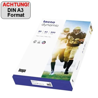 inapa tecno Kopierpapier Dynamic 88322145 A3 80g 500 Bl./Pack.