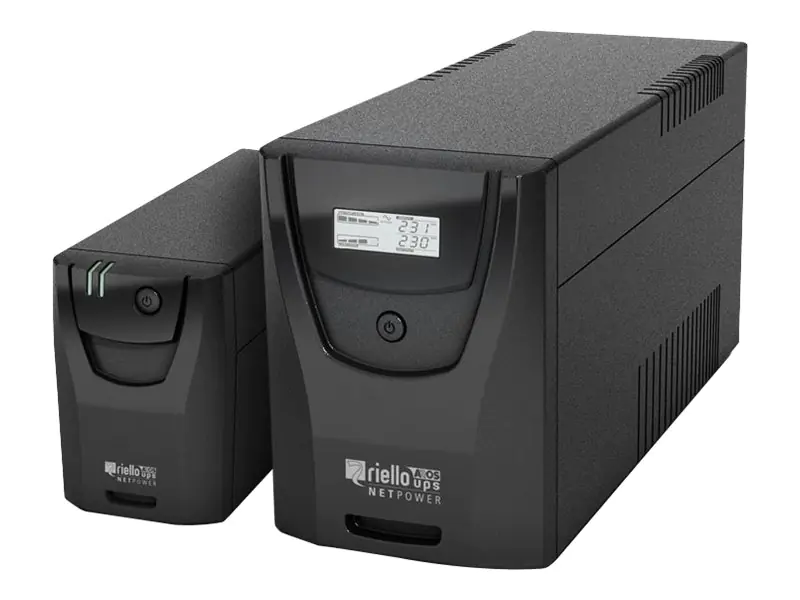 Riello UPS Net Power NPW 1000 - USV - Wechselstrom 220/230/240 V - 600 Watt - 1000 VA - RS-232, USB - Ausgangsanschlüsse: 4 - Dunkelgrau