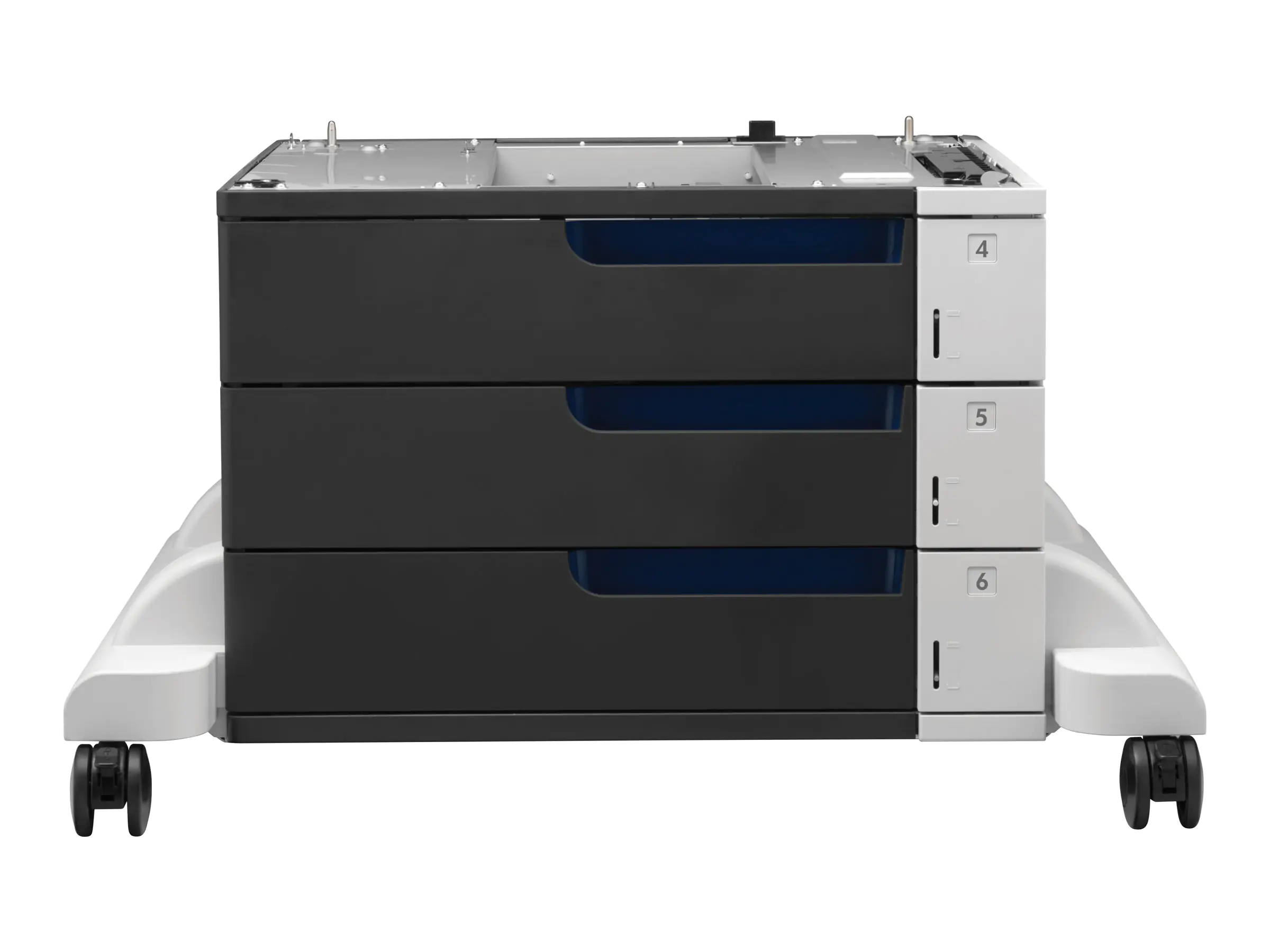 HP - Druckerbasis mit Medienzuführung - 1500 Blätter in 3 Schubladen (Trays) - für Color LaserJet Enterprise CP5525, M750, MFP M775; LaserJet Managed MFP M775