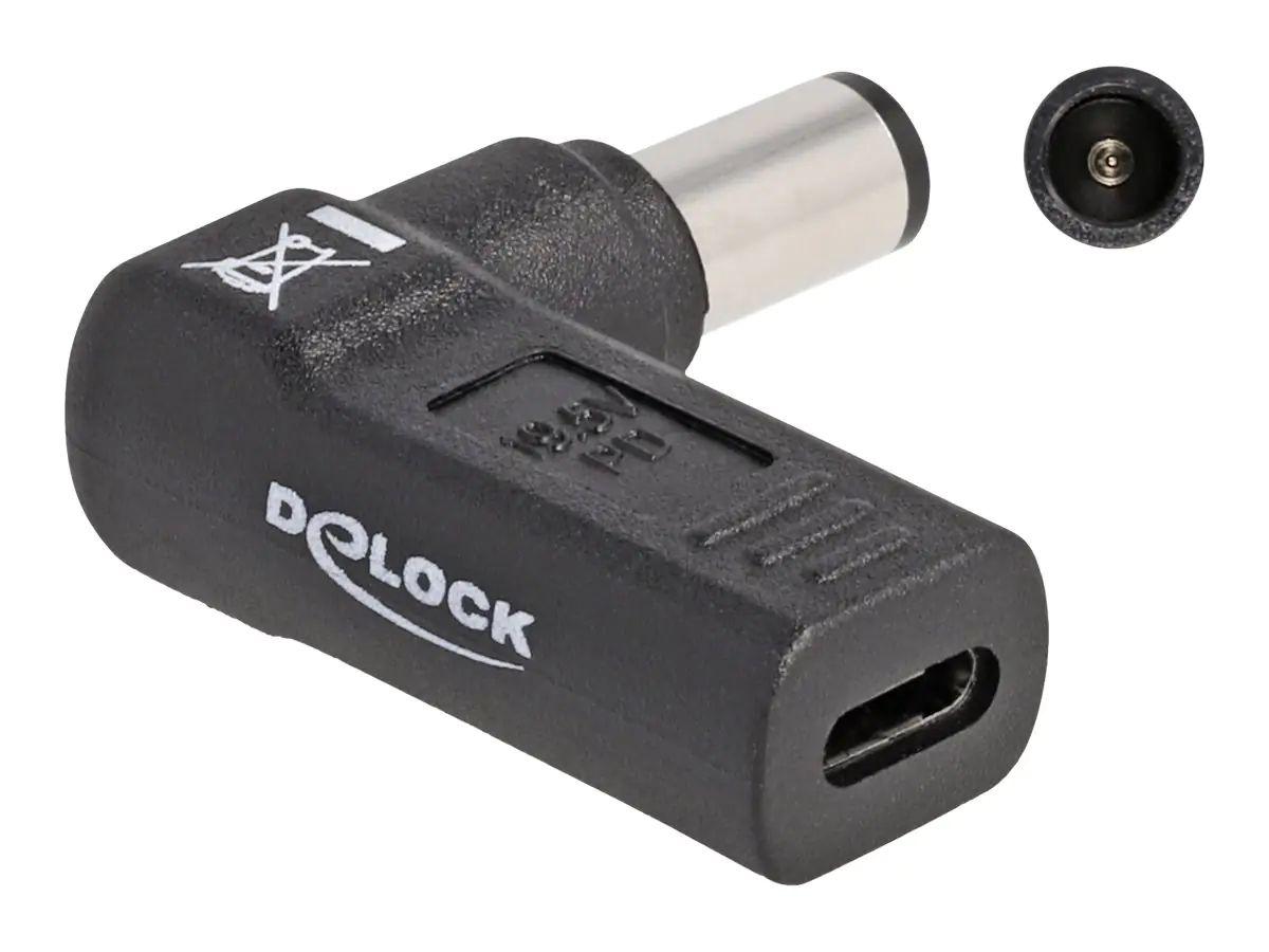 Delock Netzteil - 24 pin USB-C (W) zu Gleichstromstecker 7,4 x 5 mm (M) - 60005