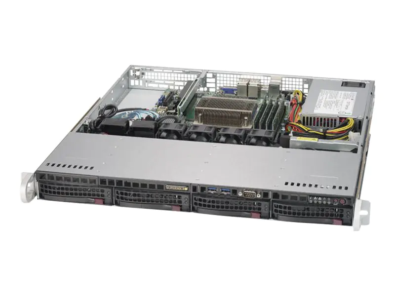Supermicro SuperServer 5019S-M - Server - Rack-Montage - 1U - 1-Weg - keine CPU - RAM 0 GB - SATA - Hot-Swap 8.9 cm (3.5") SYS-5019S-M