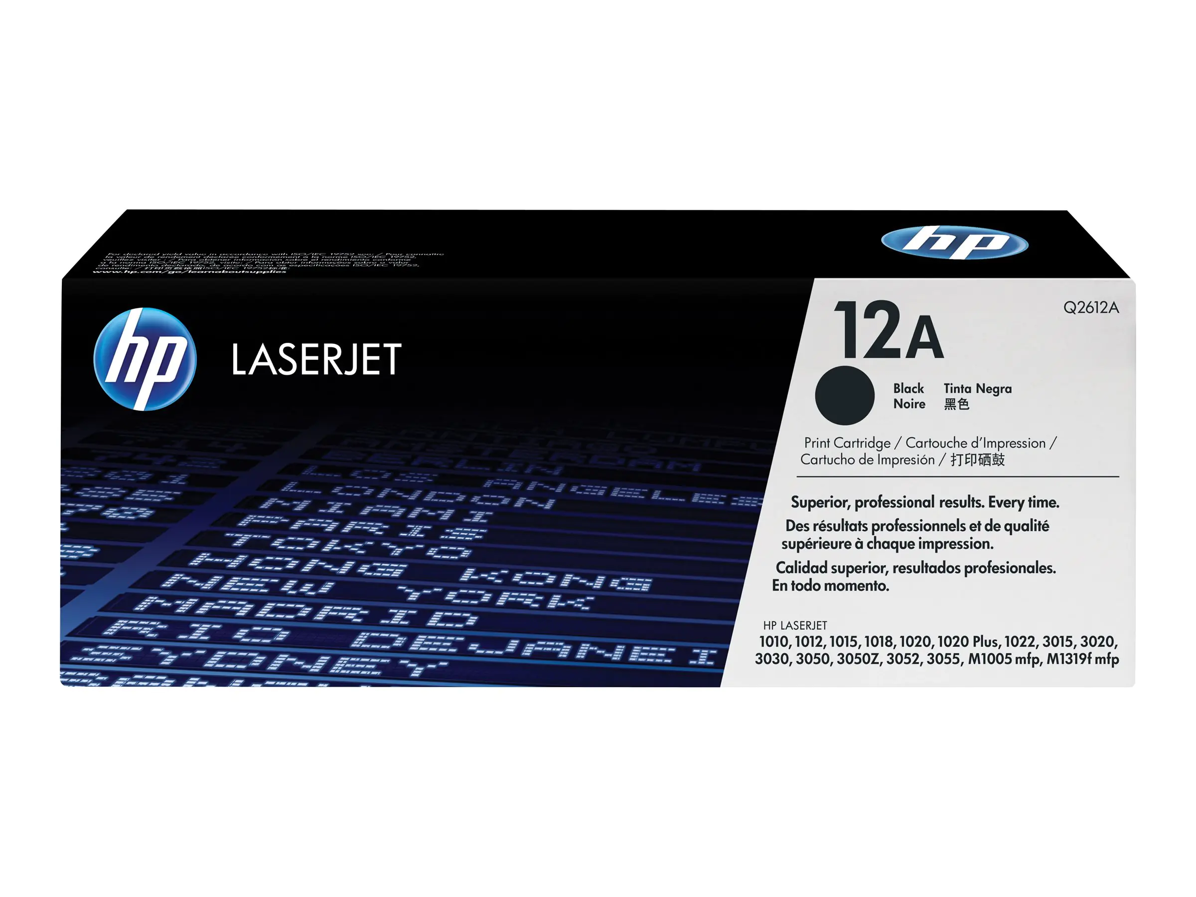 HP 12A - Schwarz - original - LaserJet - Tonerpatrone (Q2612A) - für LaserJet 1010, 1012, 1015, 1018, 1020, 1022, 3015, 3020, 3030, 3050, 3052, 3055, M1005