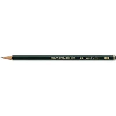 Faber-Castell Bleistift CASTELL 9000 119006 6B dunkelgrün Faber-Castell Bleistift CASTELL 9000 119006 6B dunkelgrün