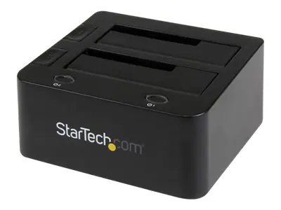 StarTech Dual-Bay USB 3.0 to SATA and IDE Hard Drive Docking Station, USB Hard Drive Dock, External 2.53.5 SATA III and IDE (40 pin) SSDHDD Docking Station, Hot-Swap Hard Drive Bays - Top-Loading - Speicher-Controller - 2.5", 3.5" (6.4 cm, 8.9 cm) - ATA /