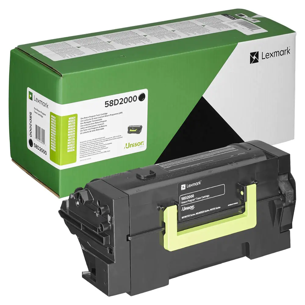Lexmark Toner 58D2000 Schwarz 7.500 Seiten 1 Stück Lexmark Toner 58D2000 Schwarz 7.500 Seiten 1 Stück