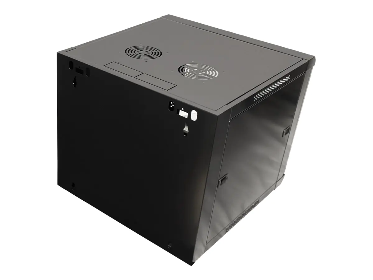 VALUE Schrank Netzwerkschrank - geeignet für Wandmontage - Schwarz, RAL 7021 - 9U - 48.3 cm (19") 26.99.0150
