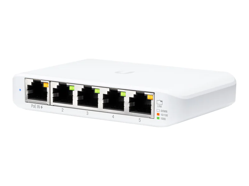 Ubiquiti UniFi USW Flex Mini, Managed, Gigabit Ethernet (10/100/1000), Power over Ethernet (PoE) USW-FLEX-MINI