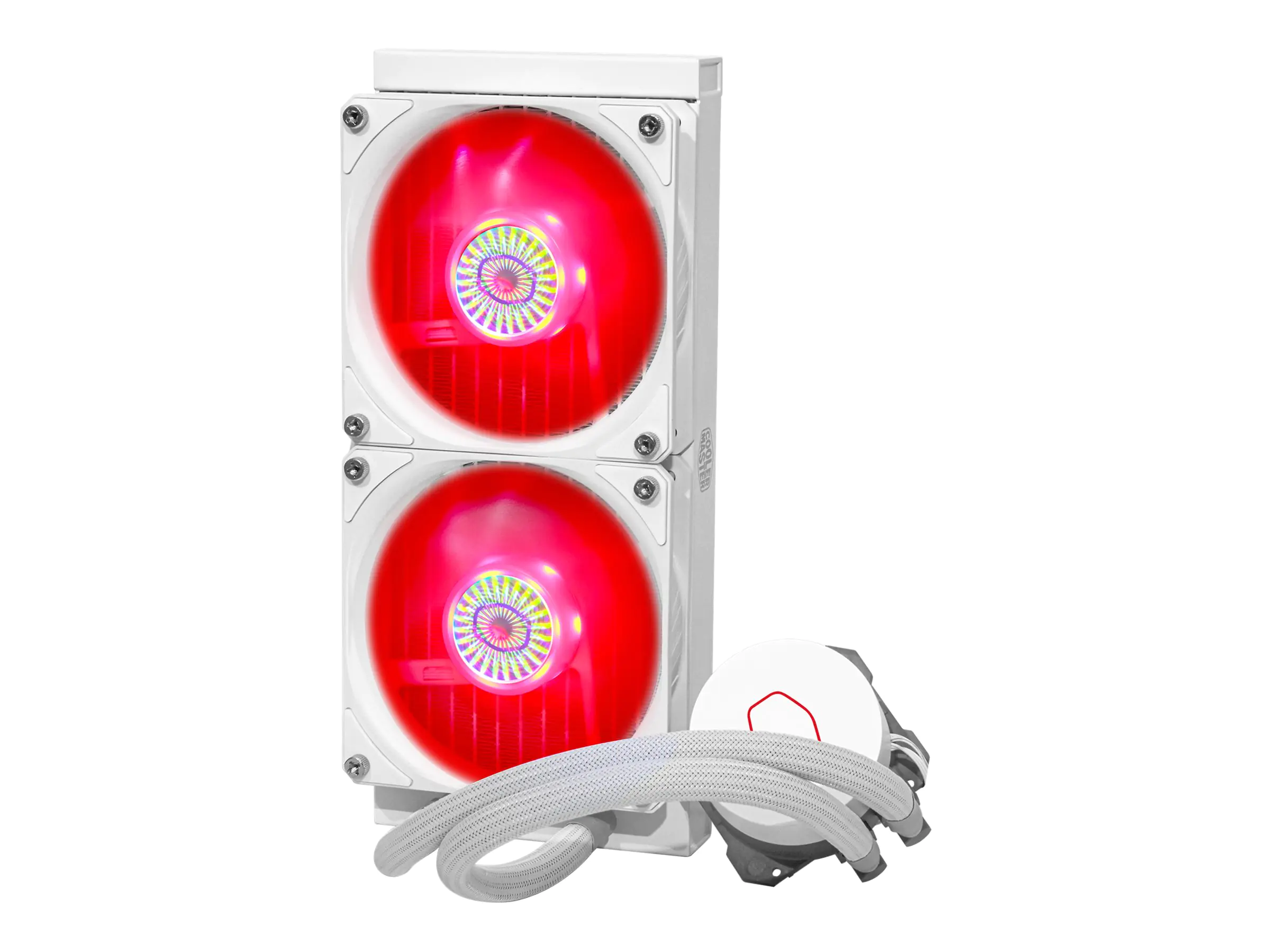 CoolerMaster MasterLiquid ML240L V2 - White Edition - Prozessor-Flüssigkeitskühlsystem - (für: LGA2066, LGA2011-3, LGA2011, LGA1151, LGA1150, LGA1155, LGA1156, AM4, AM3+, AM3, AM2+, AM2, FM2+, FM2, FM1) - Aluminium - 120 mm