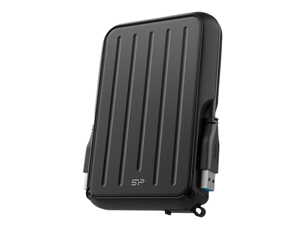 SILICON POWER Armor A66 - Festplatte - 4 TB - extern (tragbar) - USB 3.2 Gen 1 - Schwarz/Schwarz