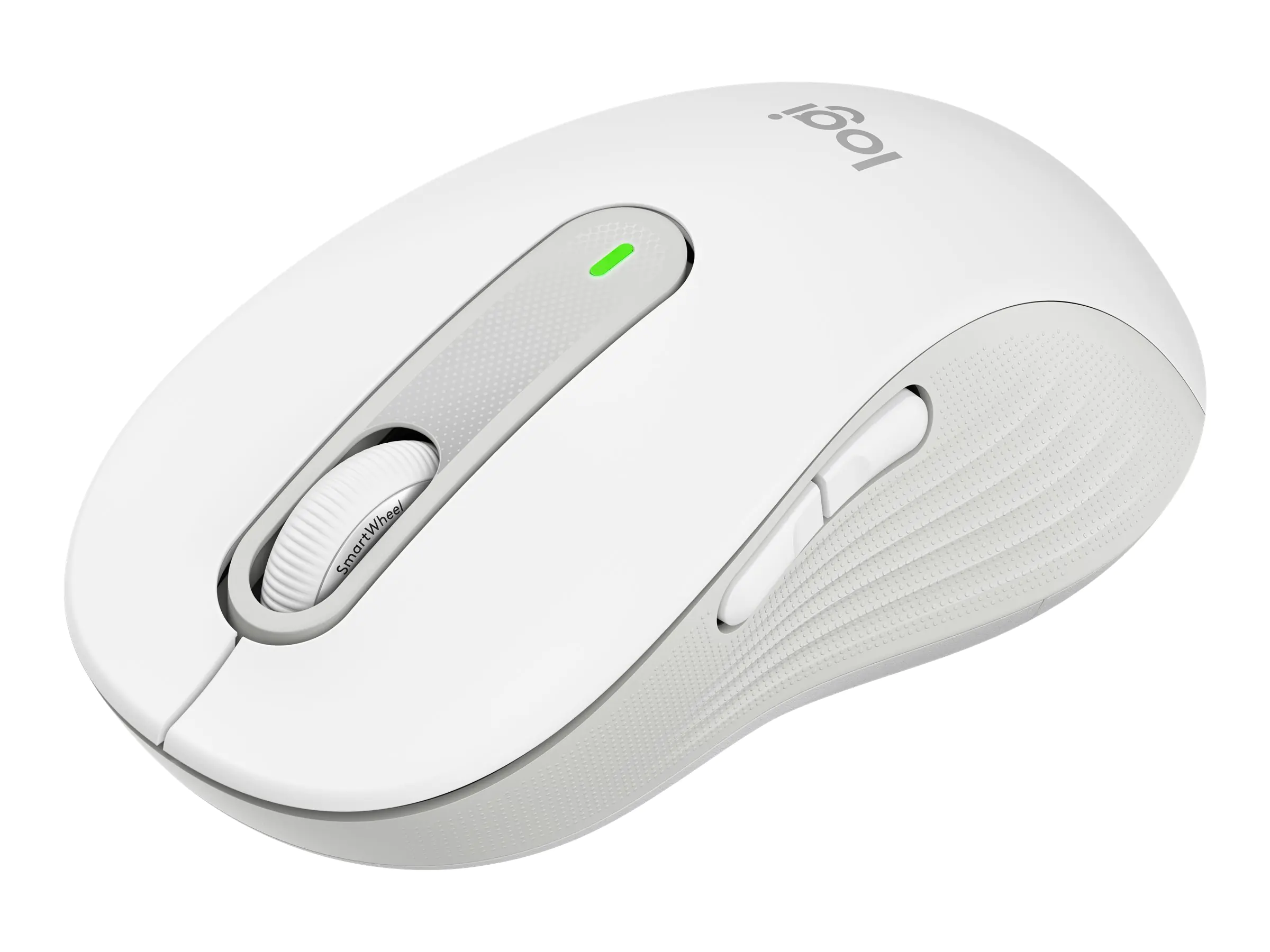 Logitech Signature M650 L for Business - Maus - Für Rechtshänder - 5 Tasten - kabellos - 2.4 GHz, Bluetooth - Logitech Logi Bolt USB-Receiver - Off-White