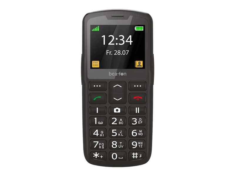 Bea-fon Silver Line SL260 LTE - 4G Feature Phone - microSD slot - LCD-Anzeige - 176 x 220 Pixel - rear camera 0,3 MP - schwarz-silbern