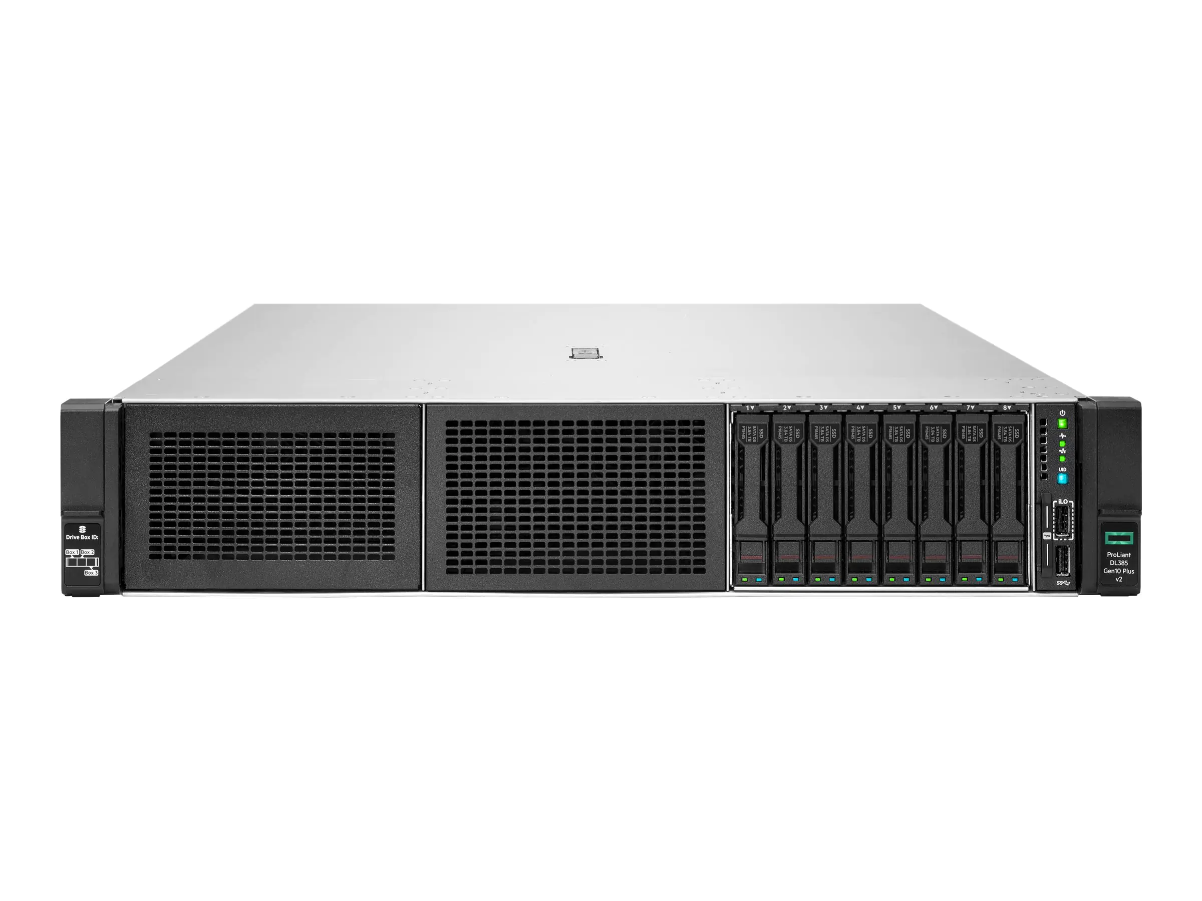 HPE ProLiant DL385 Gen10 Plus V2 Base - Server - Rack-Montage - 2U - zweiweg - 1 x EPYC 7313 / 3 GHz - RAM 32 GB - SATA/SAS/NVMe - Hot-Swap 6.4 cm (2.5") Schacht/Schächte - keine HDD - 10GbE - Monitor: keiner