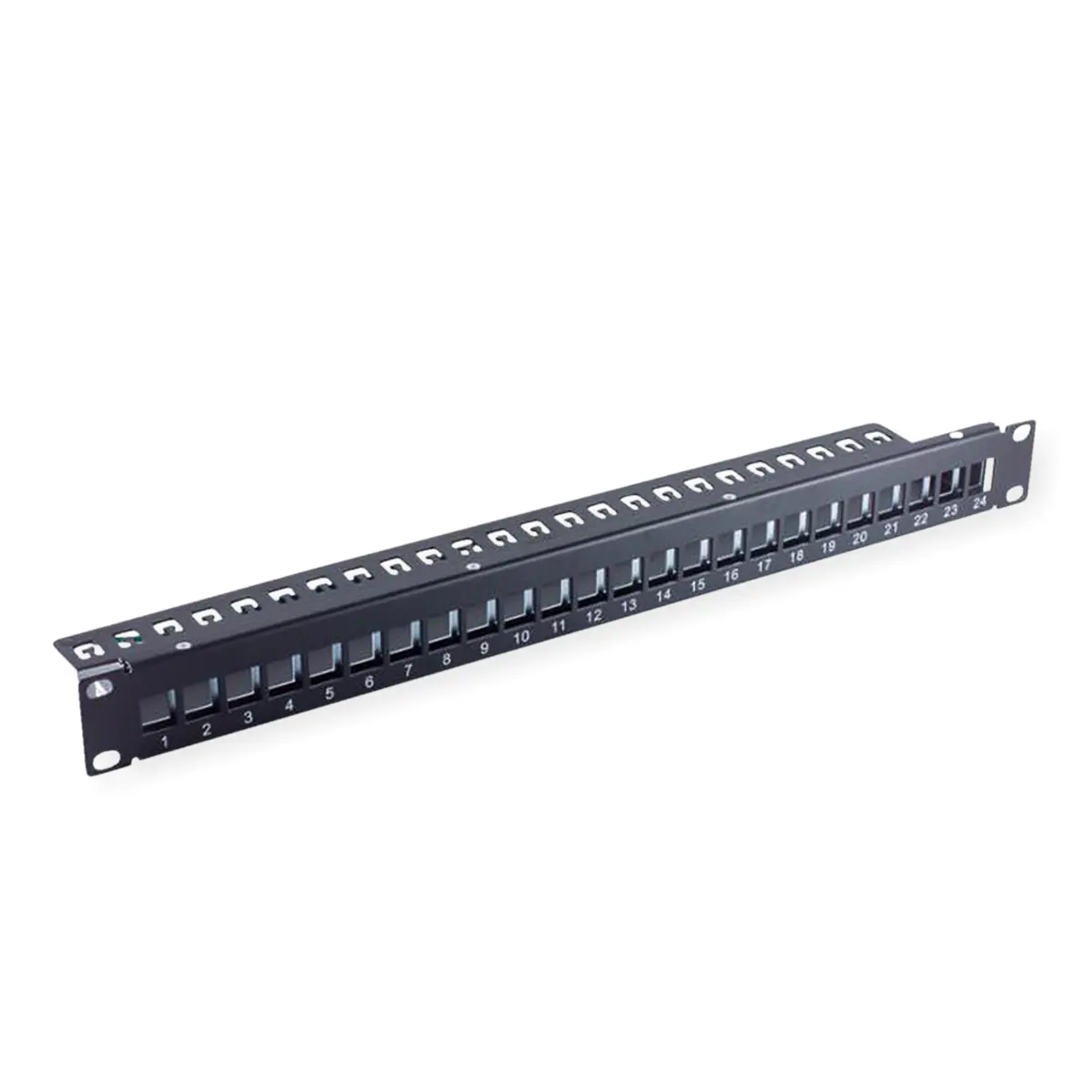 VALUE 19"-Keystone-Modulträger 24 Ports geschirmt einteilig
