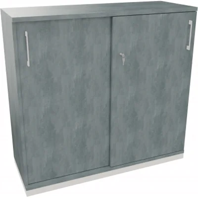 Schiebetürenschrank 3OH B1200xT442xH1133mm ws/Beton Schiebetürenschrank 3OH B1200xT442xH1133mm ws/Beton