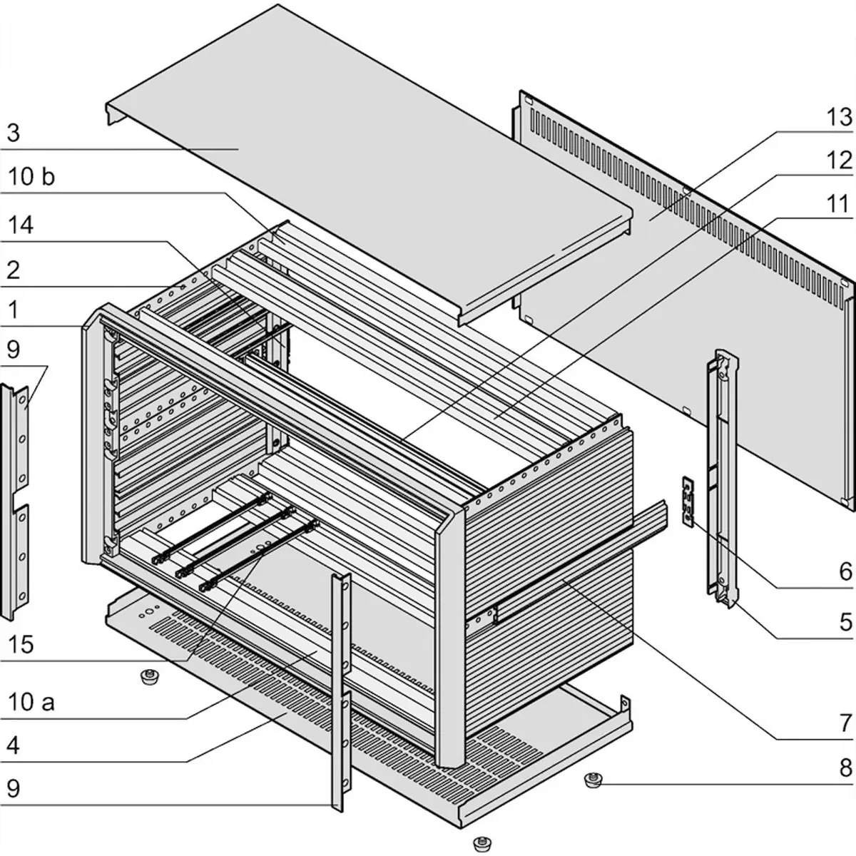 Schroff PROPAC PRO CASE 3U 42HP 386D - Rack-Zubehör