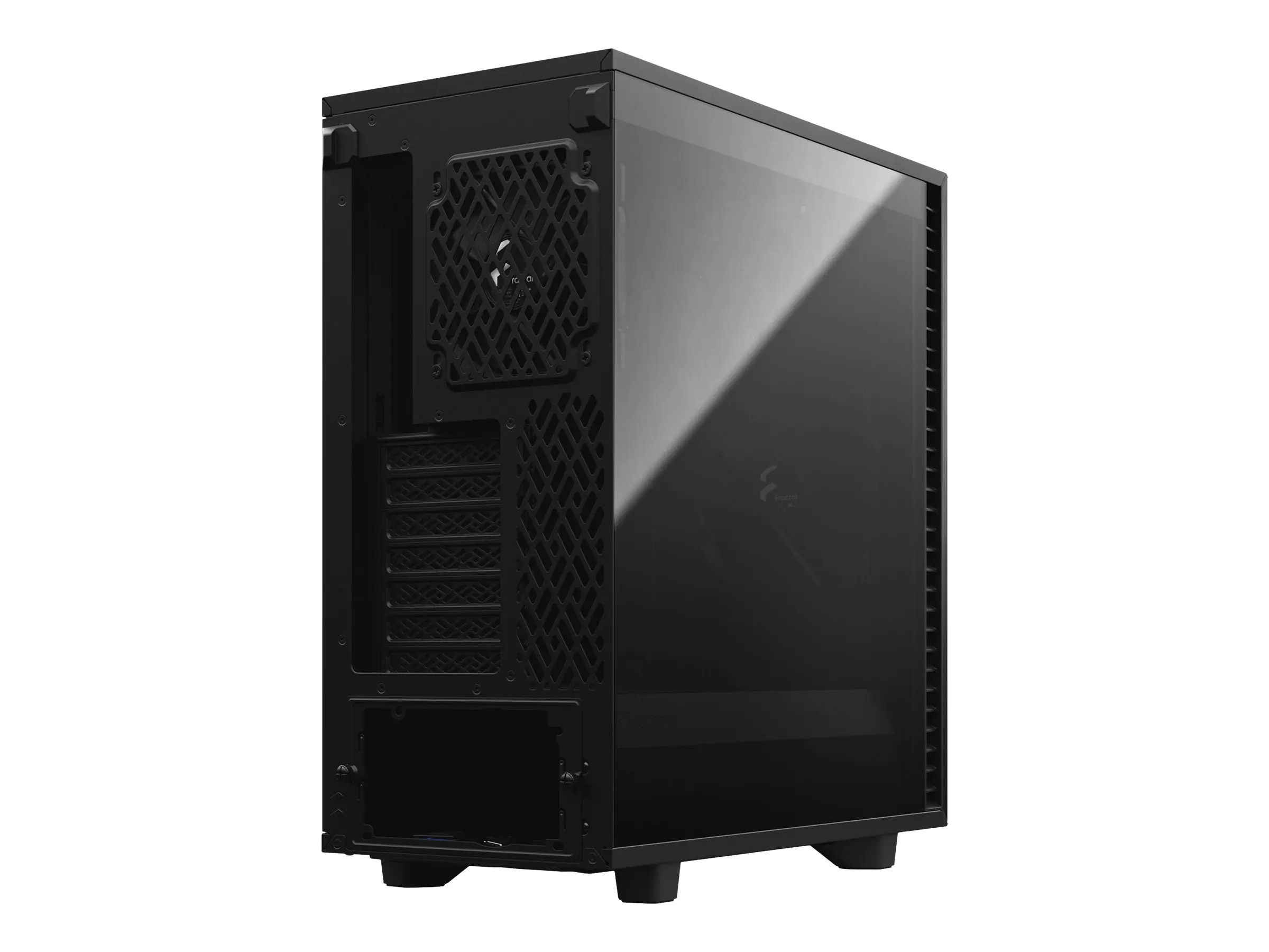 Fractal Design Define 7 Compact Dark Tempered Glass - Tower - ATX - Seitenteil mit Fenster (gehärtetes Glas) - keine Spannungsversorgung (ATX) - Schwarz - USB/Audio