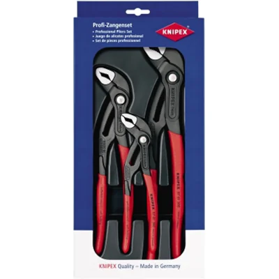 KNIPEX Zangen-Set Cobra® Wasserpumpenzangen 3 Teile rot KNIPEX Zangen-Set Cobra® Wasserpumpenzangen 3 Teile rot