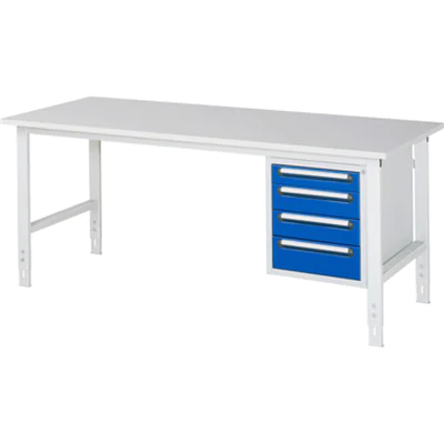 RAU Arbeitstisch Tom 2.000 x 760-1.080 x 800 mm (B x H x T) RAU Arbeitstisch Tom 2.000 x 760-1.080 x 800 mm (B x H x T)
