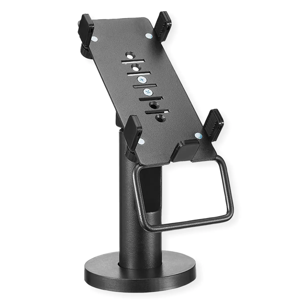 ROLINE - Aufstellung - für Kreditkartenterminal - universal, rotatable, tiltable - Aluminium, Stahl, Kunststoff - Schwarz - Thekenbereich