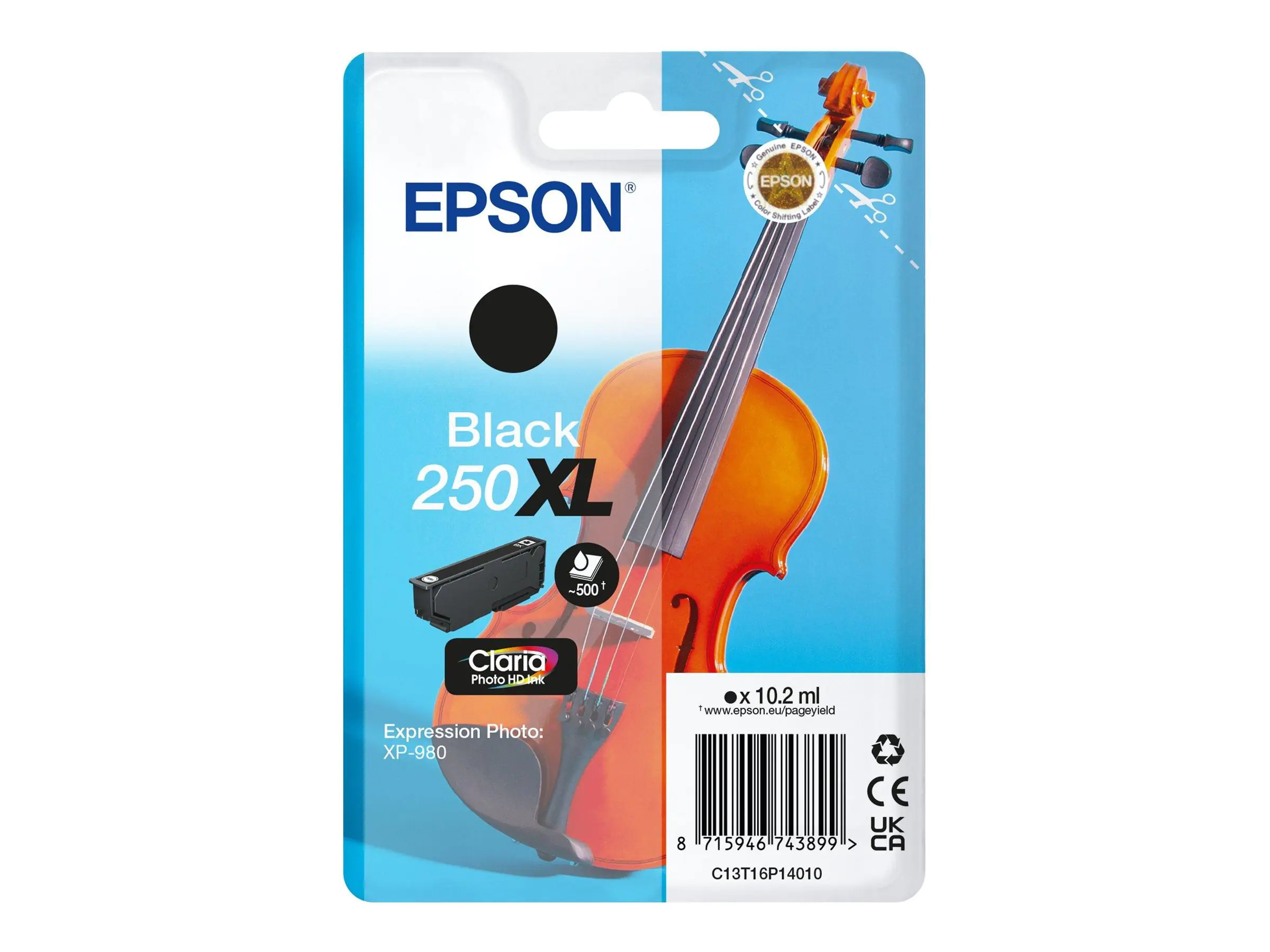 Epson 250XL - 10.2 ml - XL - Schwarz - original
