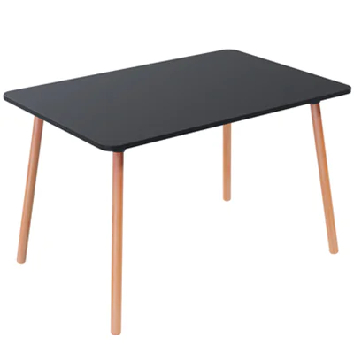 PAPERFLOW PALOMBA Bistrotisch rechteckig MDF-Platte schwarz 120.0 x 80.0 1 St. TRPC80X120.23.01