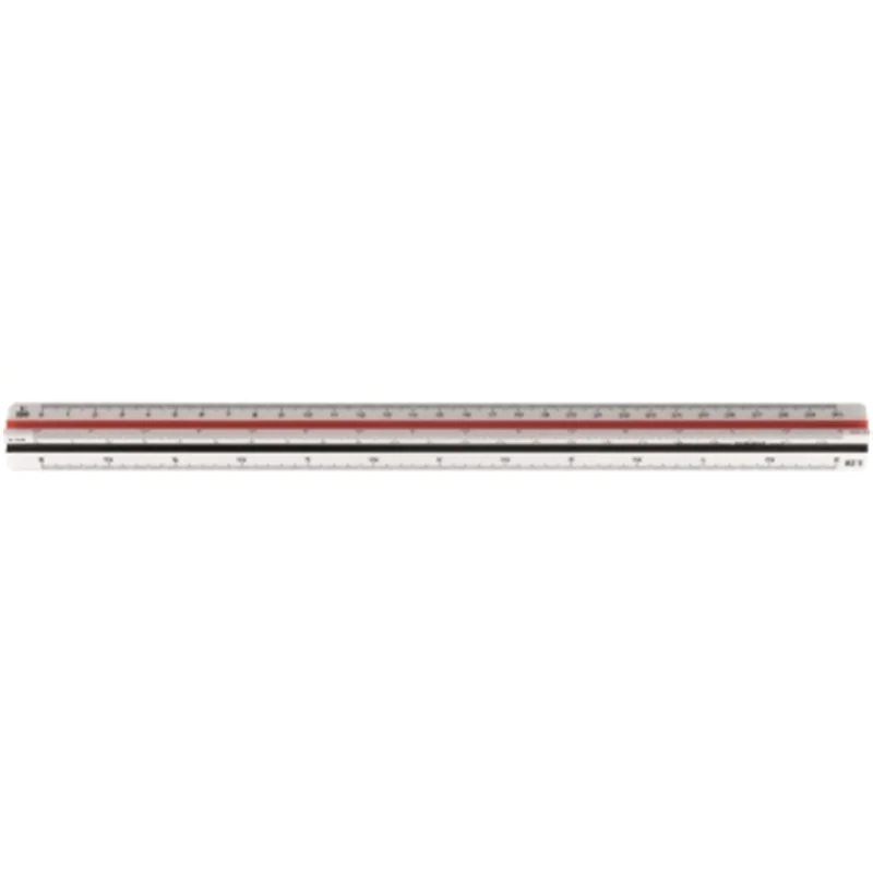Möbius Ruppert M+ R Dreikantlineal 30.0 cm weiß+ GRATIS mit Köcher 016350010