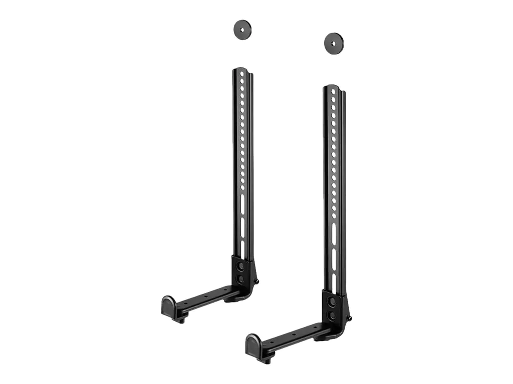 Neomounts AWL29-650BL1 - Befestigungskit (Universalmontage) - für Soundbar - Schwarz - über Bildschirm, unter Bildschirm