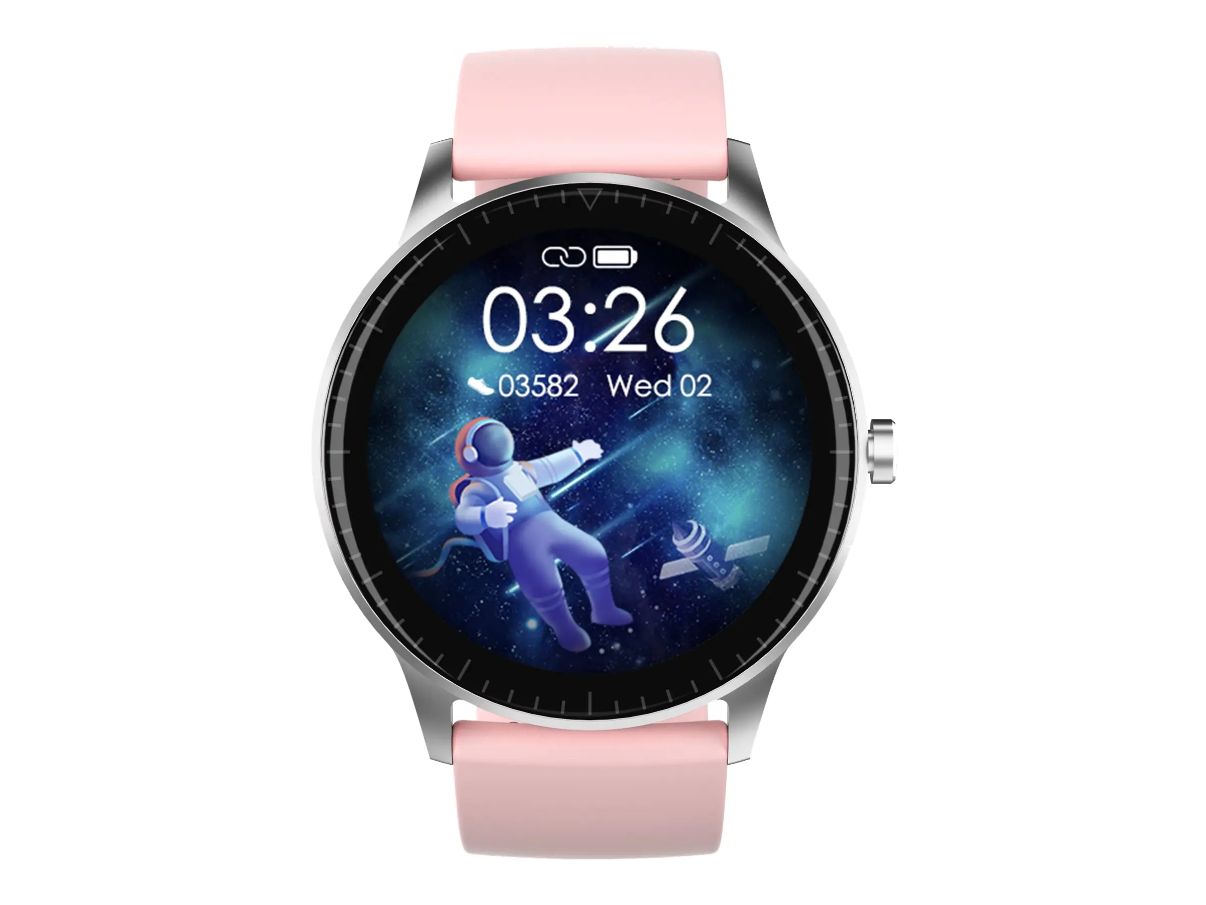 DENVER SW-173 - Intelligente Uhr mit Band - Rose - Anzeige 3.3 cm (1.28") - Bluetooth
