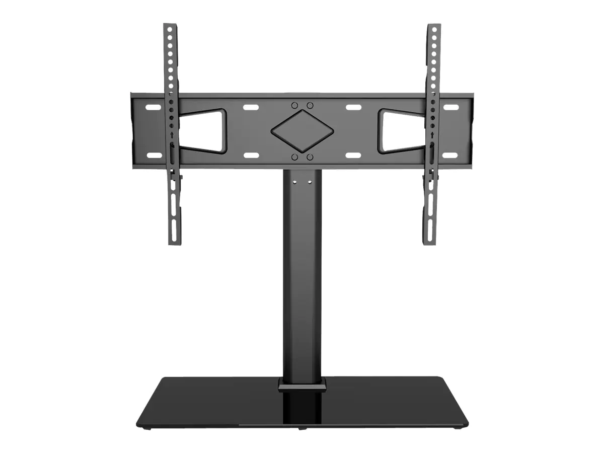 TECHly - Aufstellung - für LCD-Display - Temperglas - Schwarz - Bildschirmgröße: 81-165 cm (32"-65") - Schreibtisch-Ständer