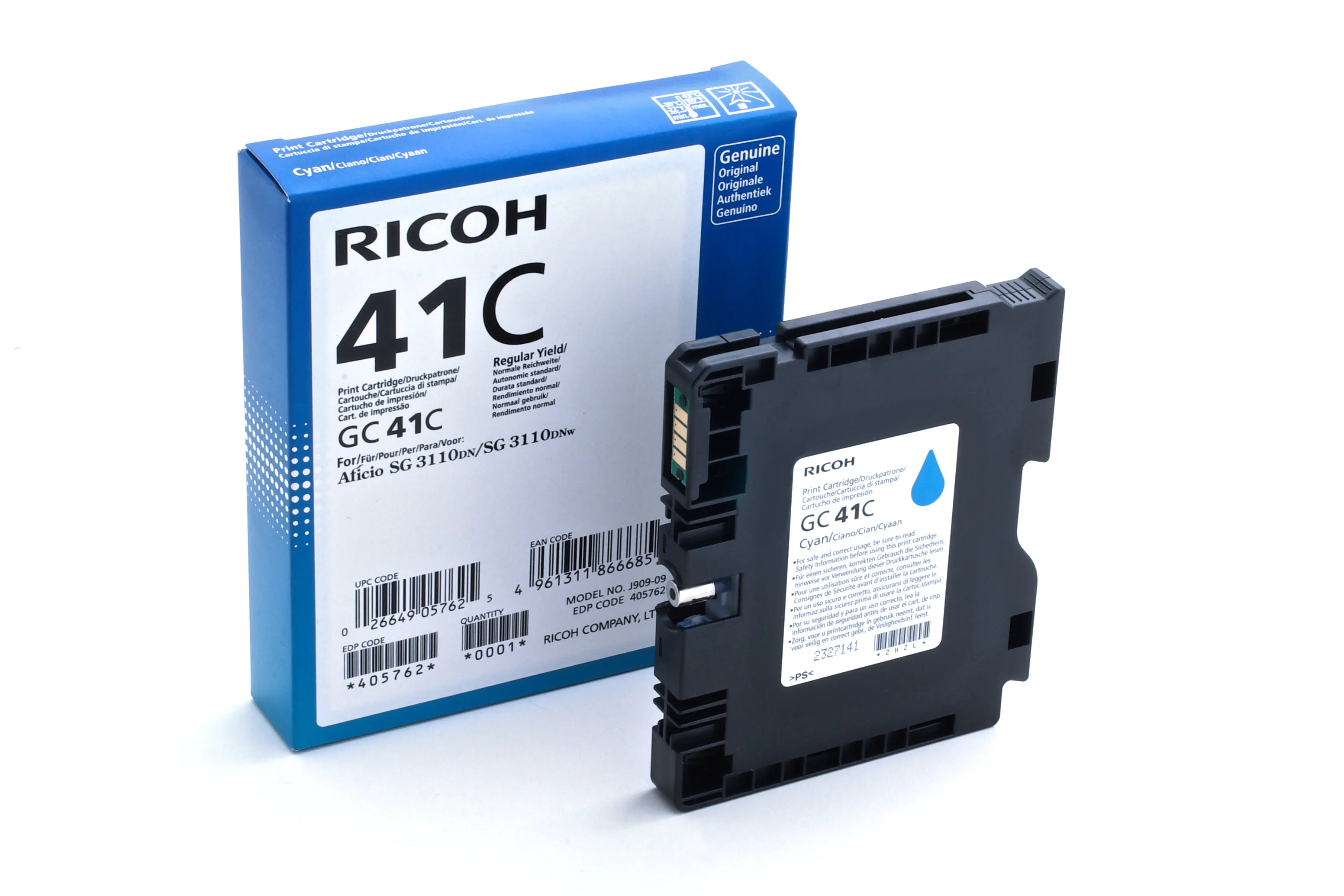 Ricoh - Cyan - Original - Tintenpatrone - für Ricoh Aficio SG 3100, Aficio SG 3110, Aficio SG 7100, SG 3110, SG 3120 Ricoh - Cyan - Original - Tintenpatrone - für Ricoh Aficio SG 3100, Aficio SG 3110, Aficio SG 7100, SG 3110, SG 3120