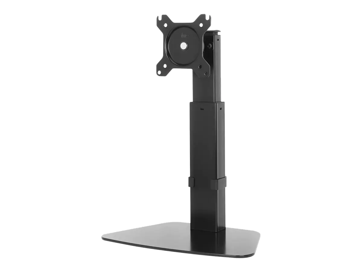 Manhattan TV & Monitor Mount (Gas Spring), Desk, Tilt/Swivel/Rotation/Height, 1 screen, Screen Sizes: 10-27", Black, Stand Assembly, VESA 75x75 to 100x100mm, Max 8kg, Lifetime Warranty - Aufstellung - für LCD-Display - Stahl - Schwarz Halbglanz - Bildschi