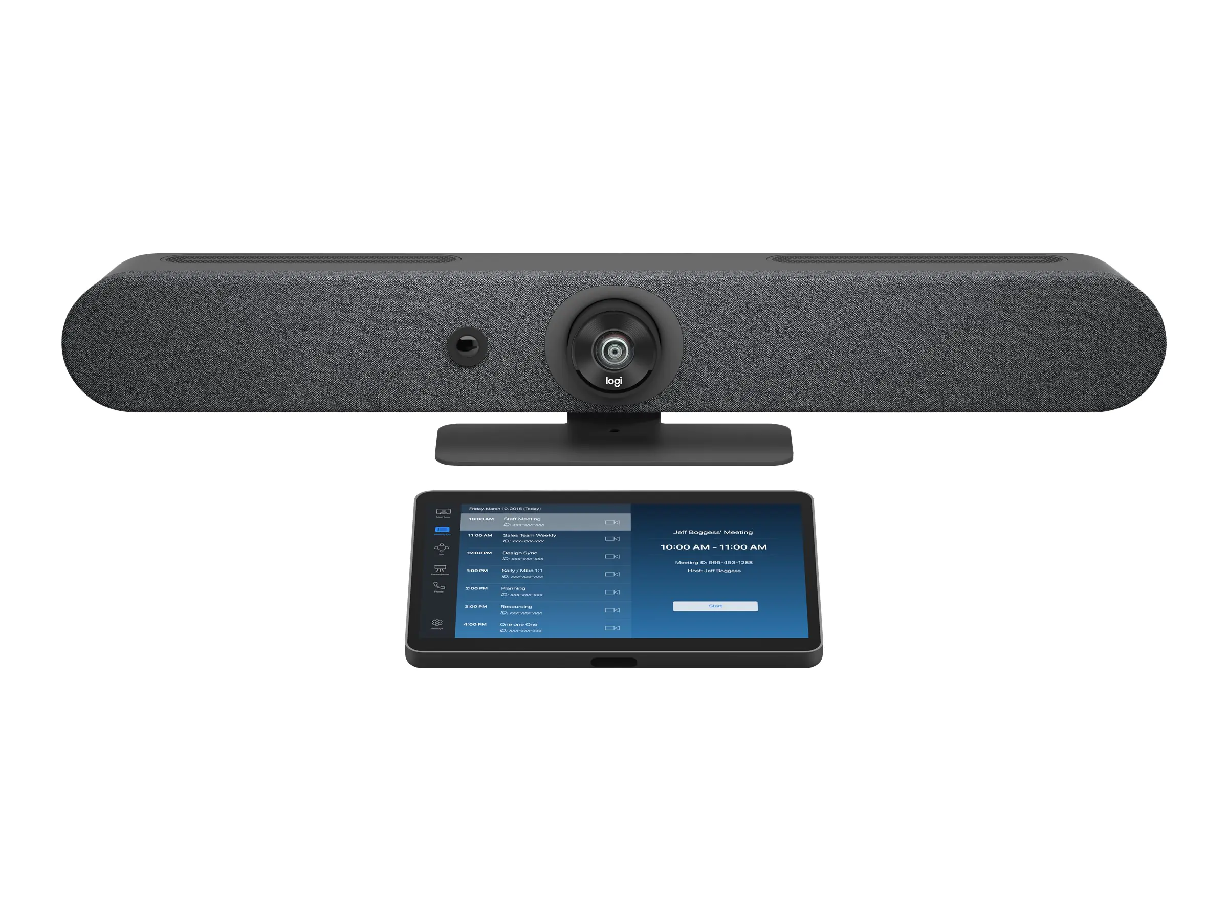 Logitech For Zoom Rooms Appliances Small Room - Kit für Videokonferenzen (Videoleiste, Touch-Controller) TAPRMGUNIAPP