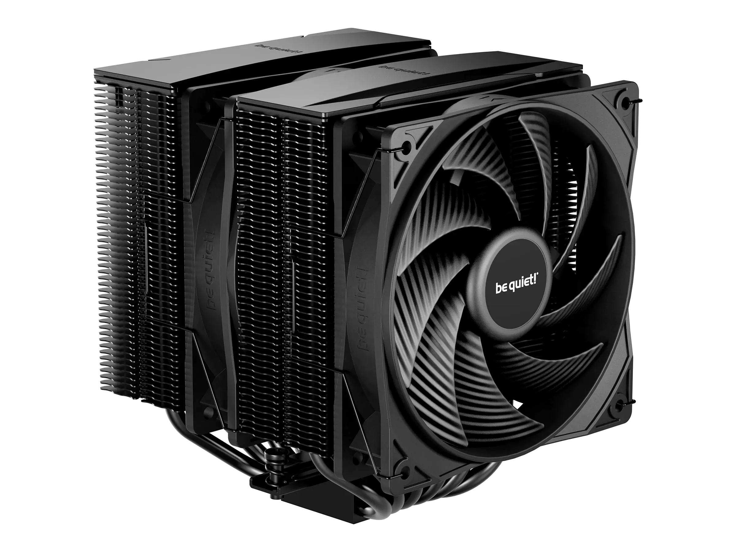 be quiet! Pure Rock Pro 3 - Prozessor-Luftkühler - (für: LGA1150, LGA1151, LGA1155, LGA1200, LGA1700, LGA1851, AM4, AM5) - Kupfer-Bodenplatte und vernickelte Aluminium-Finnen - 120 mm - Schwarz