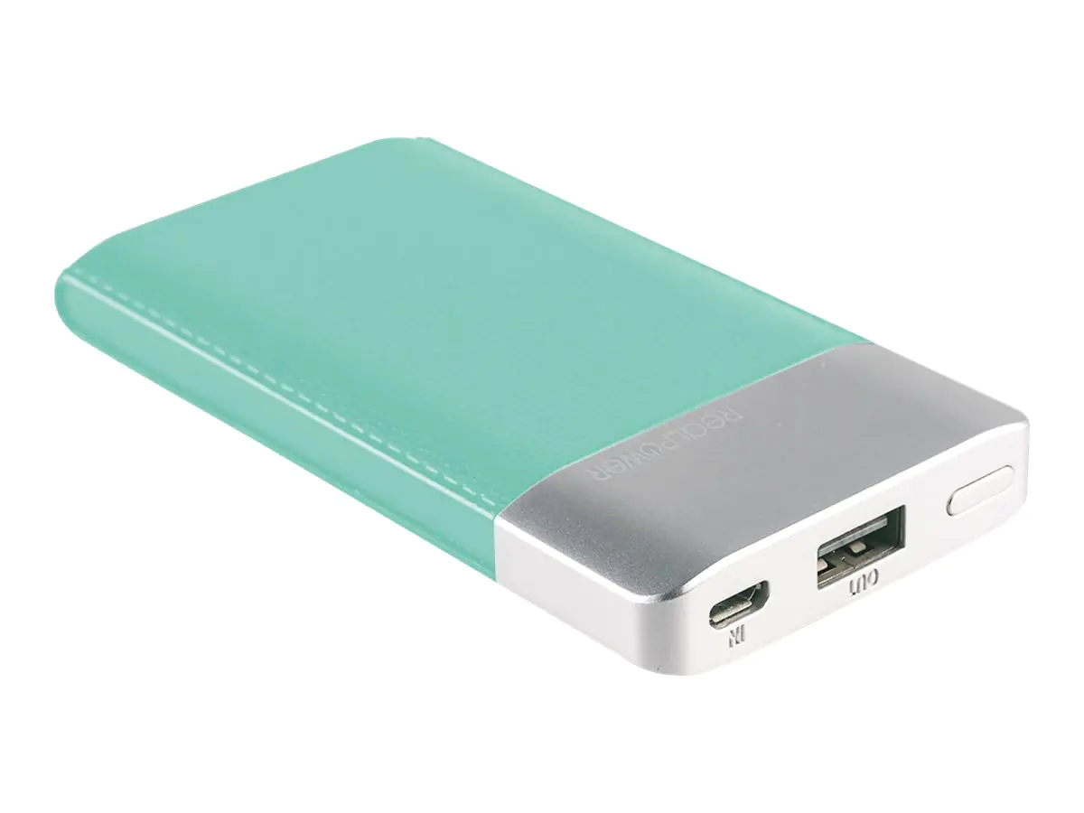 Realpower PB-4000 Fashion - Powerbank - 4000 mAh - 2 A (USB) - Lake Blue