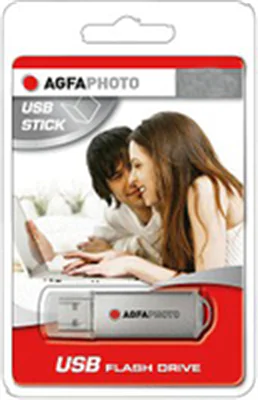 AgfaPhoto USB Flash Drive 2.0 - USB-Flash-Laufwerk - 8 GB - USB 2.0 - Silber