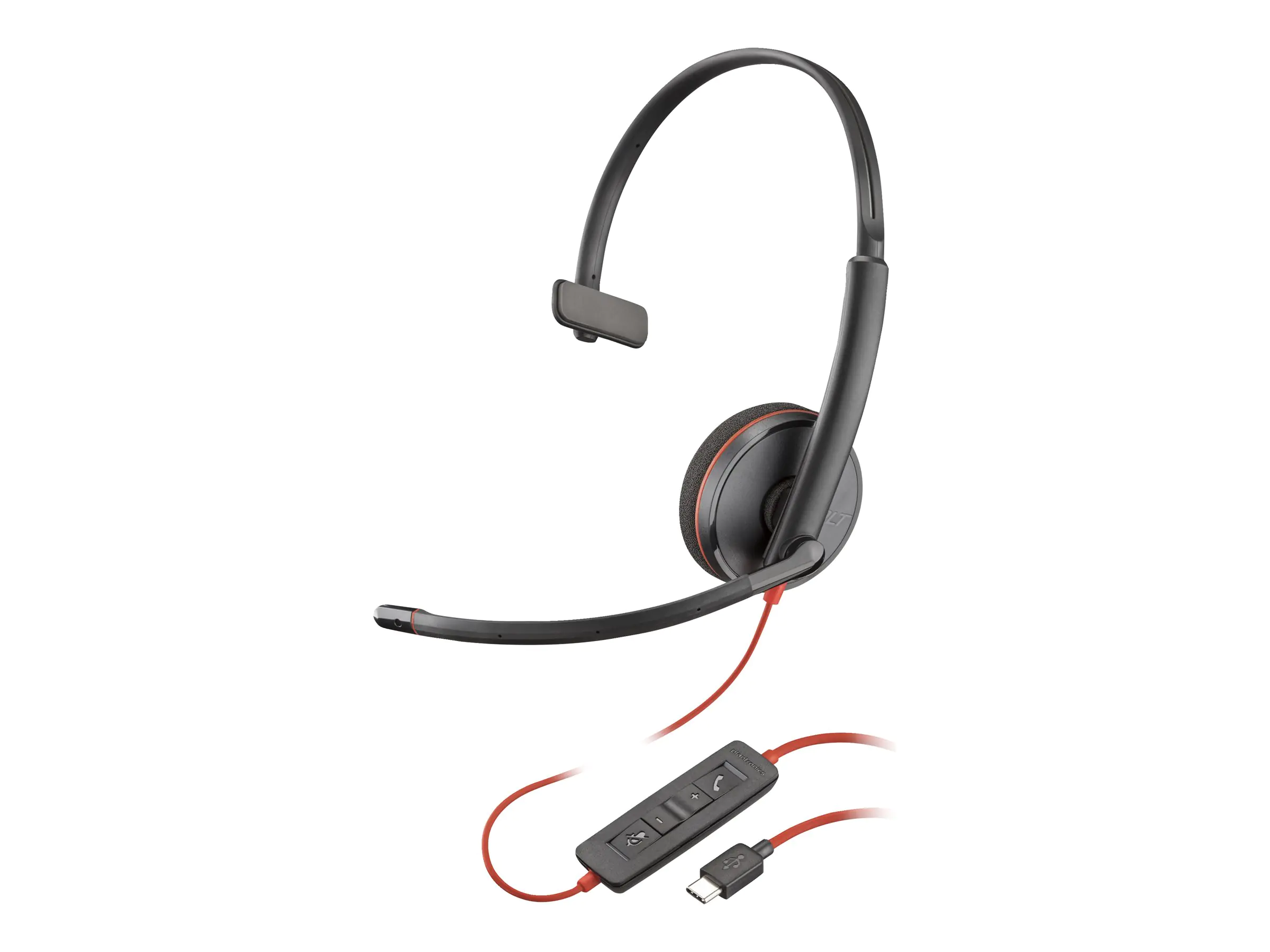 Poly Blackwire 3210 - Blackwire 3200 Series - Headset - On-Ear - kabelgebunden - USB-C - Schwarz - UC-zertifiziert Poly Blackwire 3210 - Blackwire 3200 Series - Headset - On-Ear - kabelgebunden - USB-C - Schwarz - UC-zertifiziert