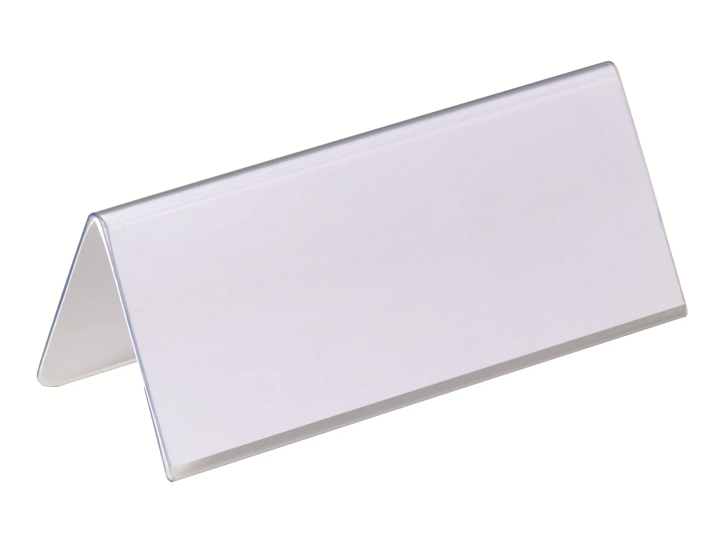 DURABLE Tischnamensschild 805019 150x61/122mm tr 25 St./Pack.