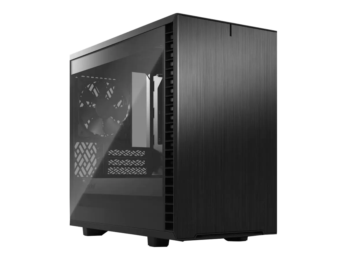 Fractal Design Define 7 Nano - Tower - Mini-DTX - Seitenteil mit Fenster (getöntes Glas) - keine Spannungsversorgung (ATX) - Schwarz - USB/Audio