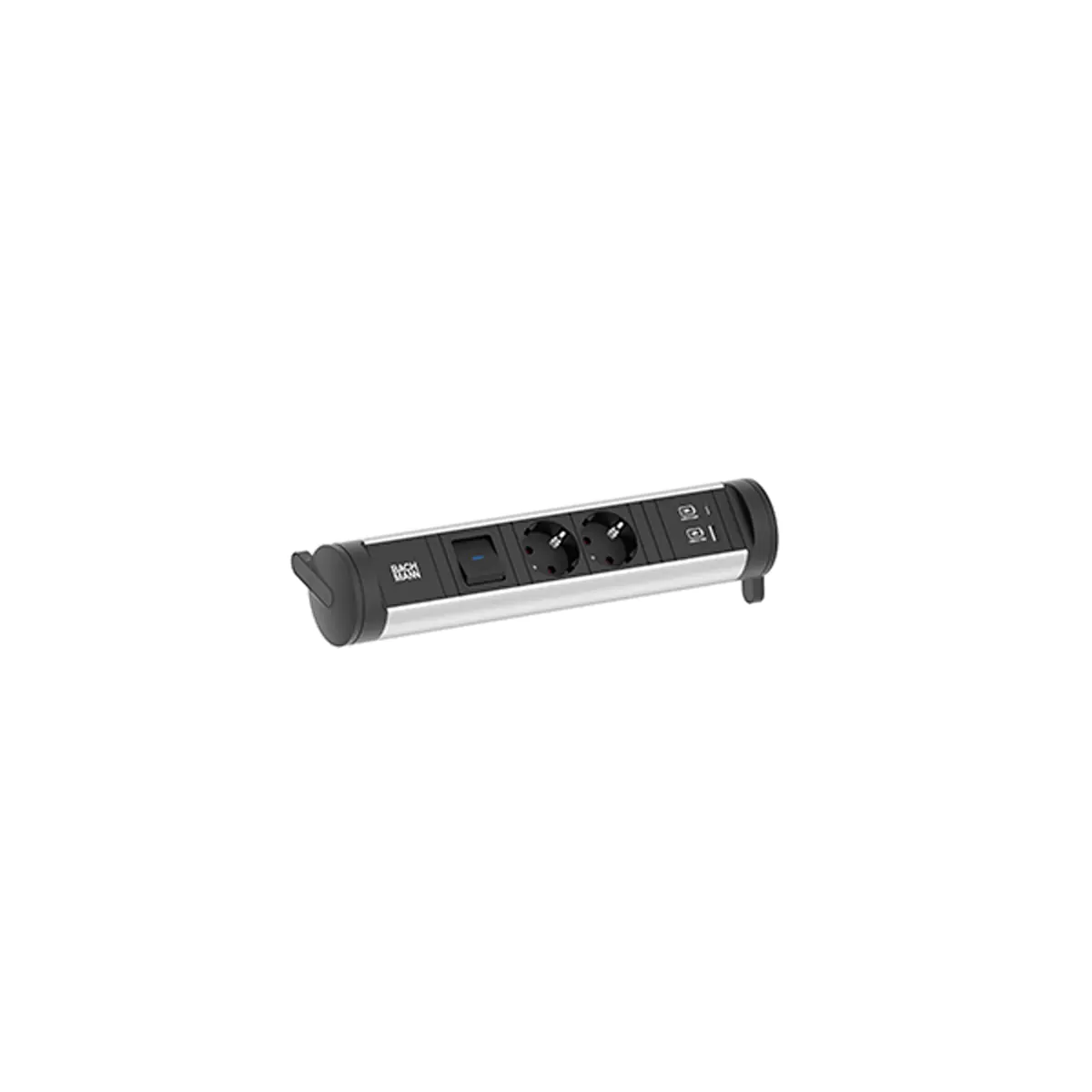 Bachmann CYCLE Base - Steckdosenleiste (oberflächenmontierbar) - Eingabe, Eingang GST18 - Ausgangsanschlüsse: 2 (2 x CEE 7/3, 24 pin USB-C, USB) 706.001