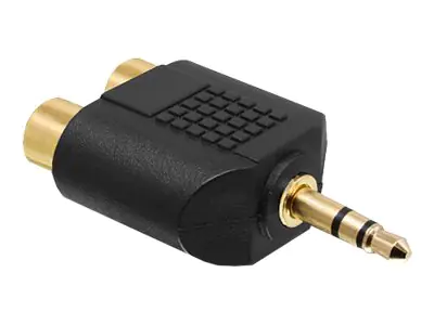 Delock - Audio-Adapter - RCA weiblich zu mini-phone stereo 3.5 mm männlich - Schwarz