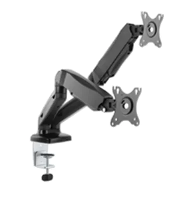 Manhattan 2-fach Monitorhalterung Gasdruck Aluminium