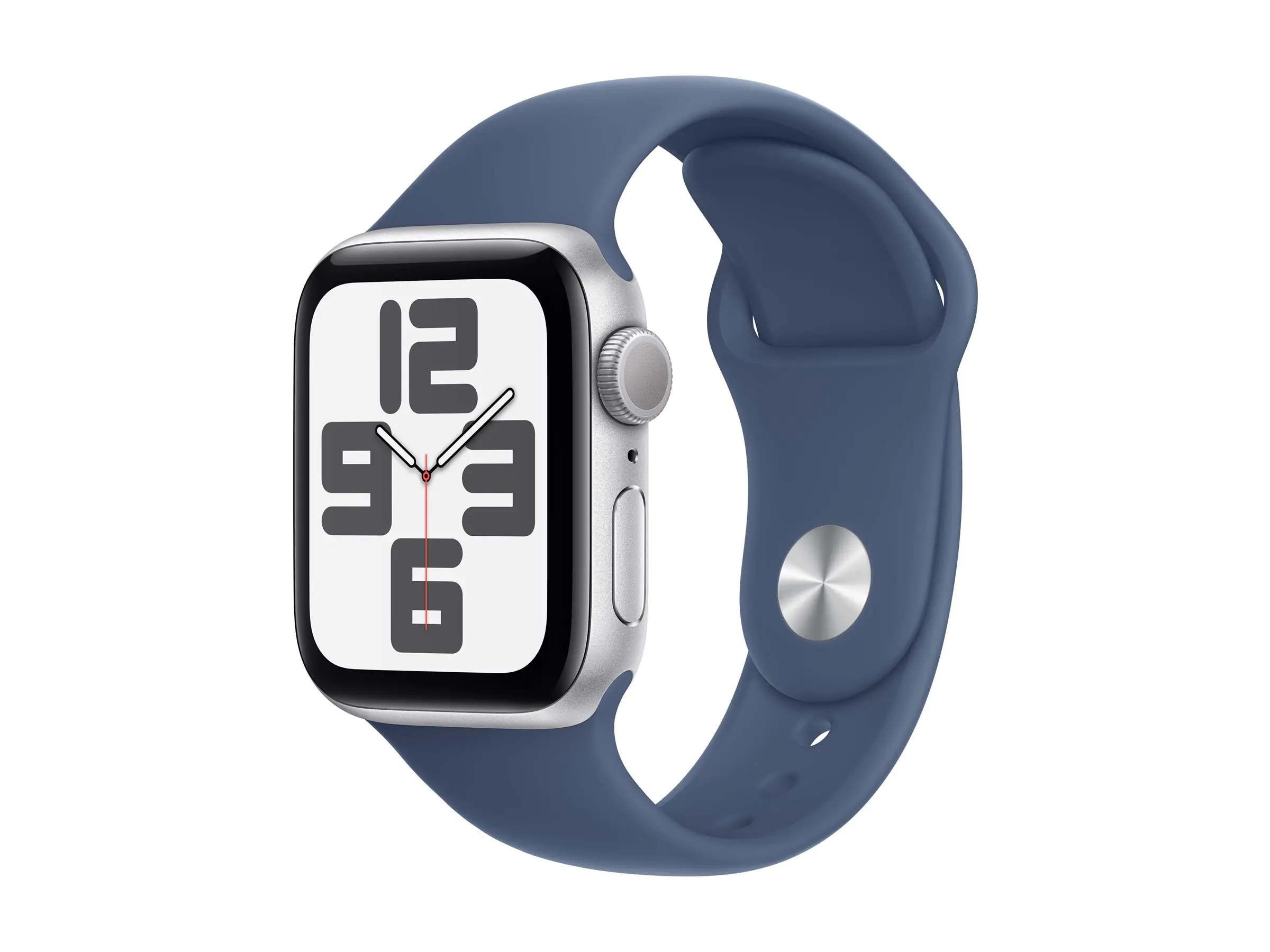 Apple Watch SE (GPS) - 40 mm - Aluminium, Silber - intelligente Uhr mit Sportband - Flouroelastomer - denim - Bandgröße: S/M - 32 GB - Wi-Fi 4, Bluetooth - 26.4 g Apple Watch SE (GPS) - 40 mm - Aluminium, Silber - intelligente Uhr mit Sportband - Flouroelastomer - denim - Bandgröße: S/M - 32 GB - Wi-Fi 4, Bluetooth - 26.4 g