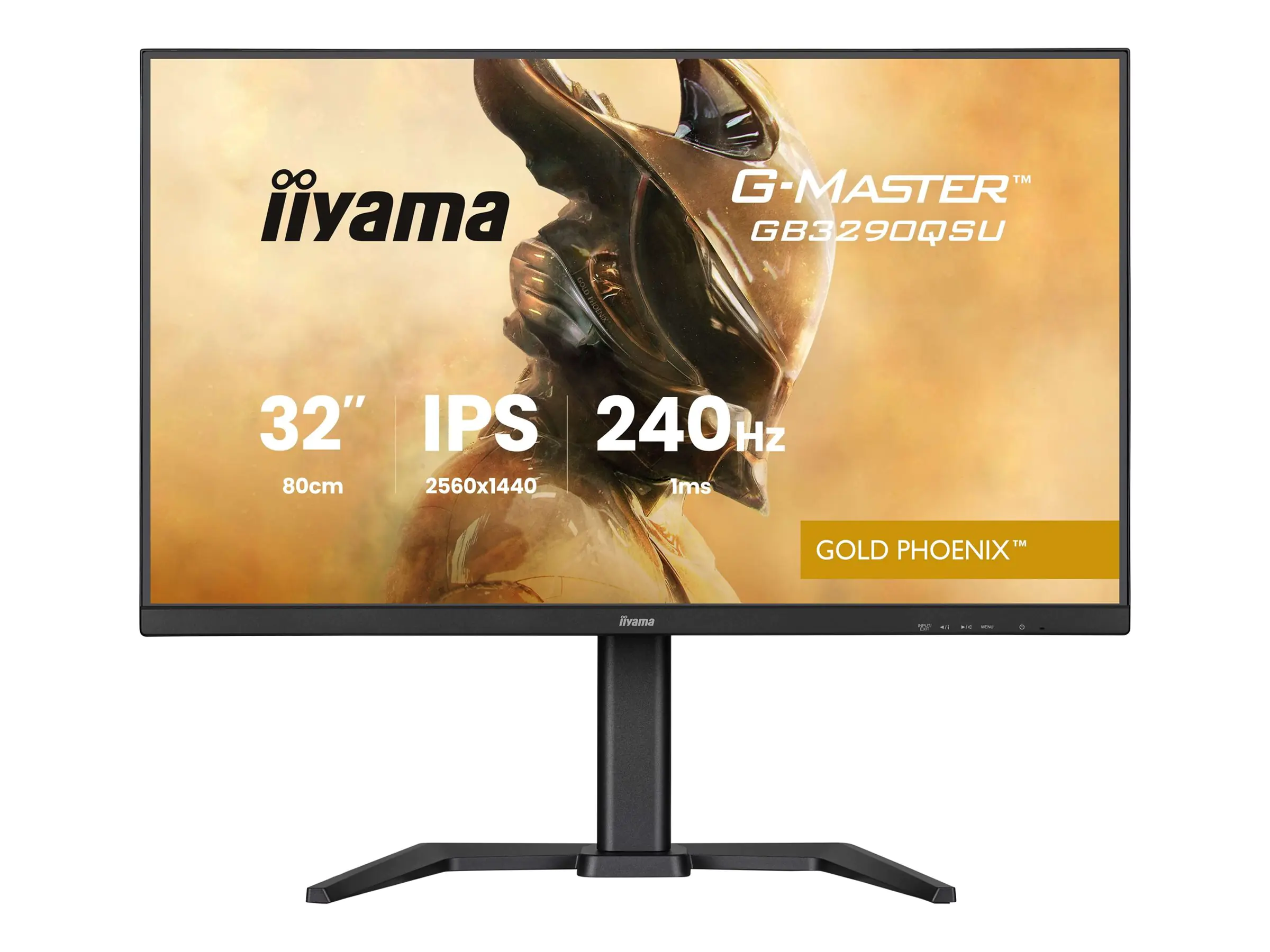 Iiyama 32" IPS Gaming G-Master Gold Phoenix FreeSync Premium 2560x1440a240Hz 400cd/m? - Flachb
