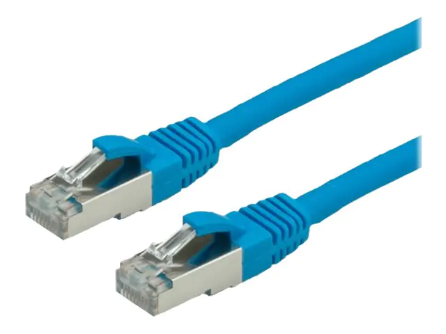 VALUE - Patch-Kabel - RJ-45 (M) zu RJ-45 (M) - 1 m - SFTP, PiMF - CAT 6 - halogenfrei, geformt, ohne Haken, verseilt - Blau