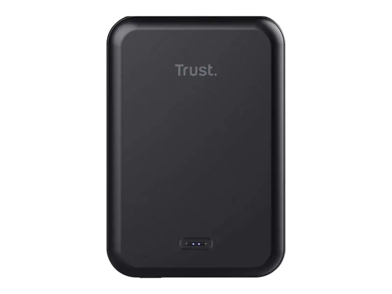 Trust Magno - Induktive Power Bank - Li-Ion - 5000 mAh - 18.5 Wh - 15 Watt - 3 A (24 pin USB-C)