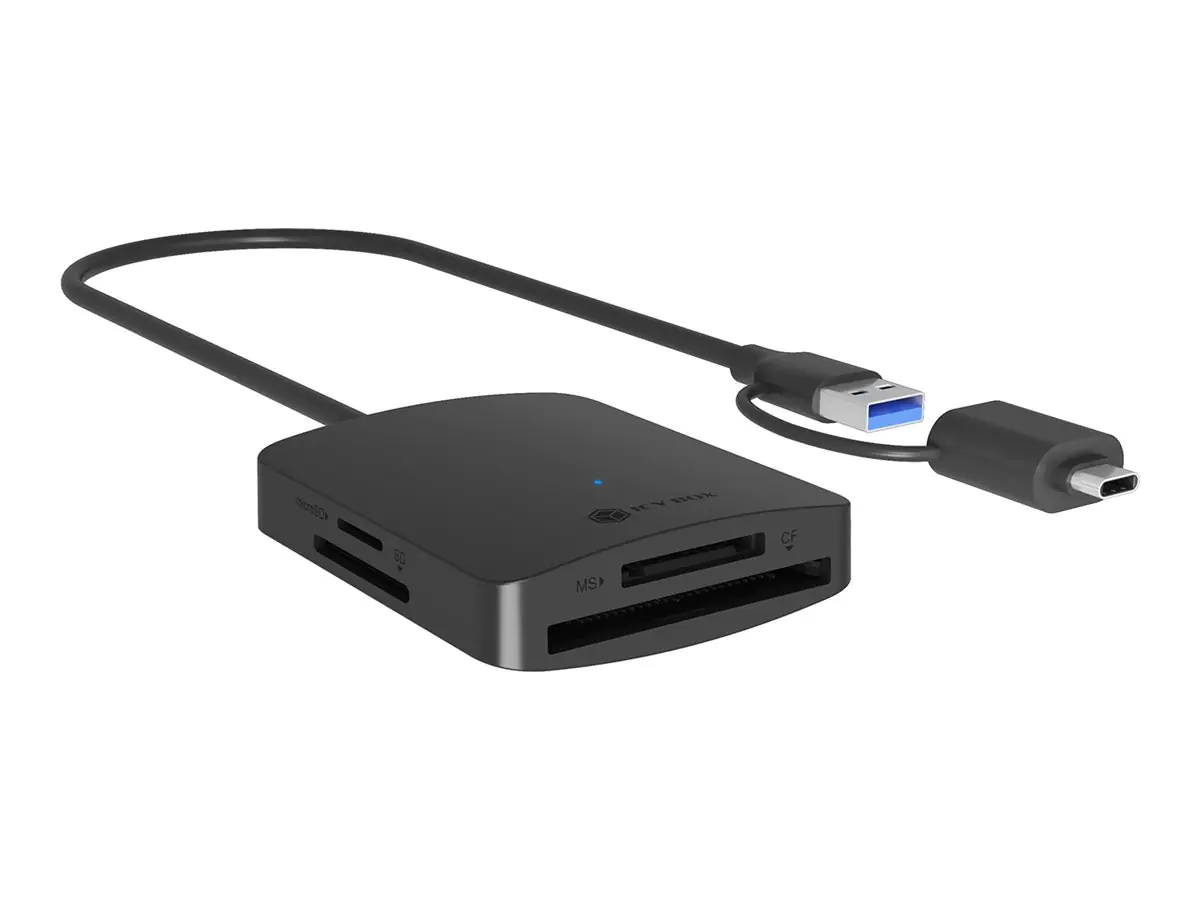 ICY BOX IB-CR302-CU3 - Kartenleser (SDHC, SDXC, SD, microSDHC, microSDXC, microSD, CF, MS, MS Duo,