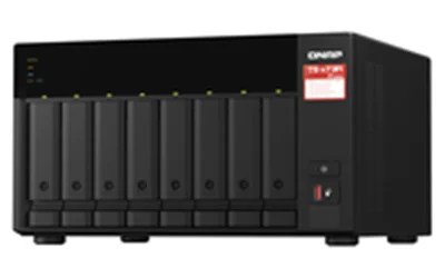QNAP TS-873A - NAS-Server - 8 Schächte - SATA 6Gb/s - RAID JBOD, 0, 1, 10, 50, 60, 5, 6 - RAM 8 GB - 2.5 Gigabit Ethernet - iSCSI Support - mit QSW-1105-5T Switch